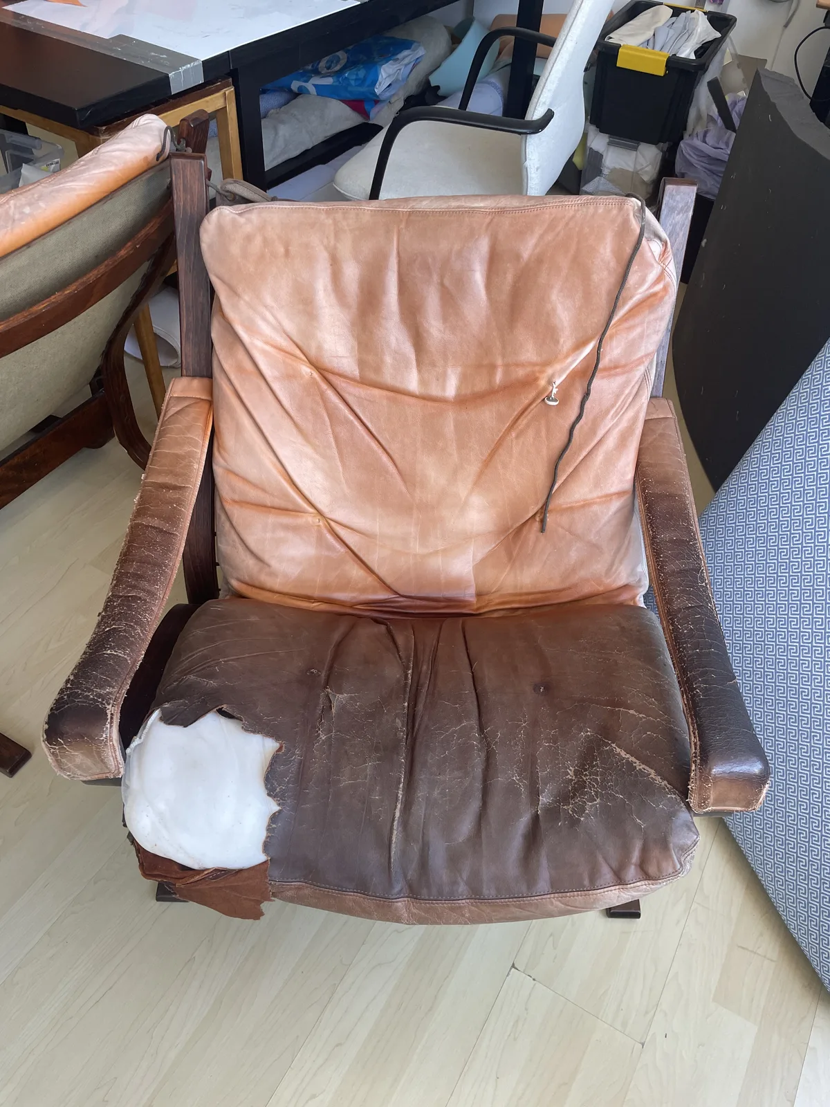 Leather upholstery work 7